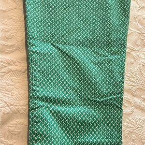 Tommy Hilfiger Green and White Cropped Jeans